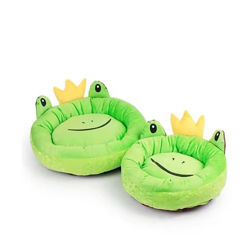 Cama para mascotas rana
